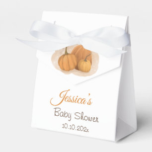 Pumpkin Baby Shower Favor Boxes