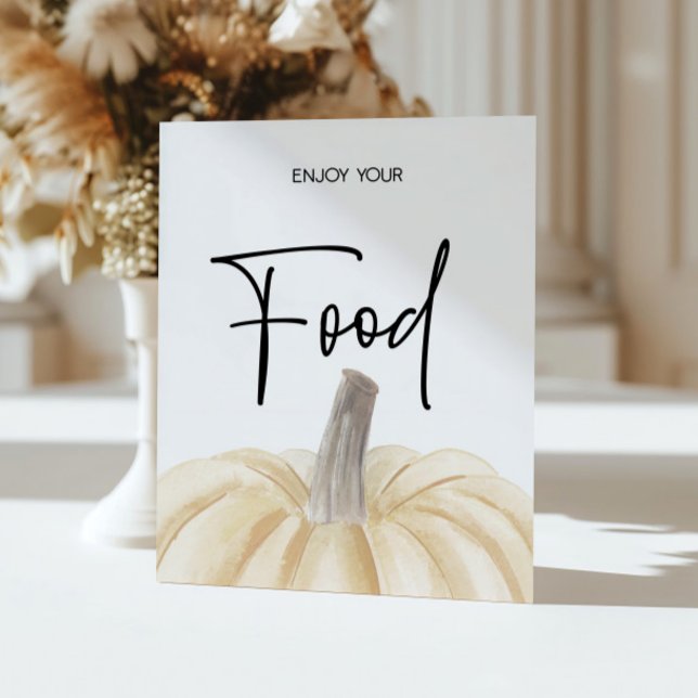 Pumpkin Baby Shower Food Sign (Creator Uploaded)
