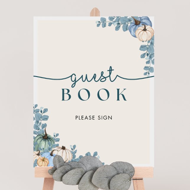 Pumpkin Baby Shower Guest Book Sign (Creator Uploaded)