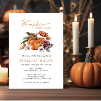 Pumpkin Baby Shower Invitation