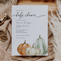 Pumpkin Baby Shower Invitation