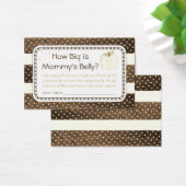 Pumpkin Baby Shower Mommy's Belly Game, Wood Ivory (Desk)