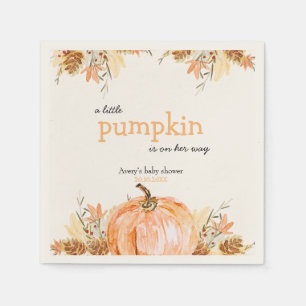 Pumpkin Baby Shower Napkins