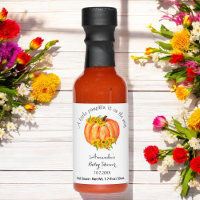 Pumpkin Baby Shower Orange White 