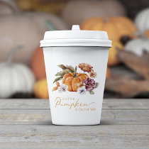 Pumpkin Baby Shower Paper Cups