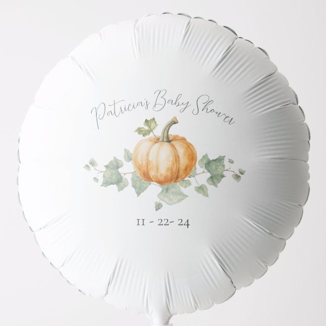 Pumpkin Baby Shower Party Decor Balloon Fall (Front)