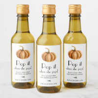 Pumpkin Baby Shower Pop it when she Pops
