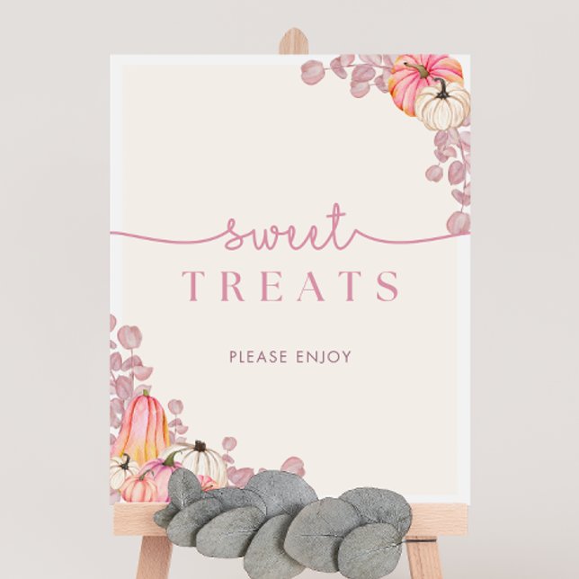 Pumpkin Baby Shower Sweet Treats Sign (Creator Uploaded)