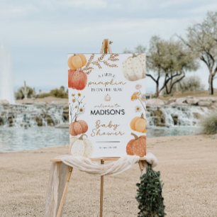 Pumpkin Baby Shower Welcome Sign