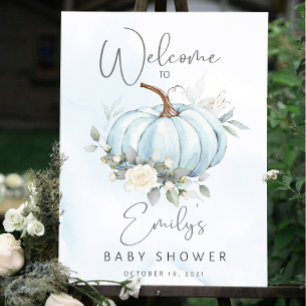 Pumpkin Baby Shower Welcome Sign, Pumpkin Welcome  Foam Board