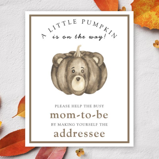 Pumpkin Bear - Help the Busy Mom-to-Be  Poster (Creator Uploaded)