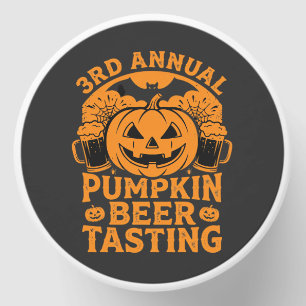 Pumpkin Beer Tasting Halloween Party Design Mini Candle Favors