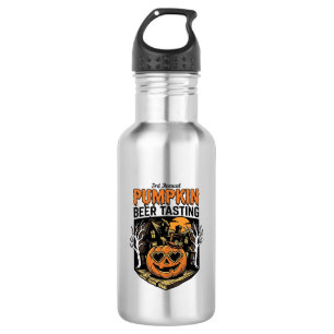 Pumpkin Beer Tasting Vintage Halloween Event Shirt Stainless Steel Water Bottle