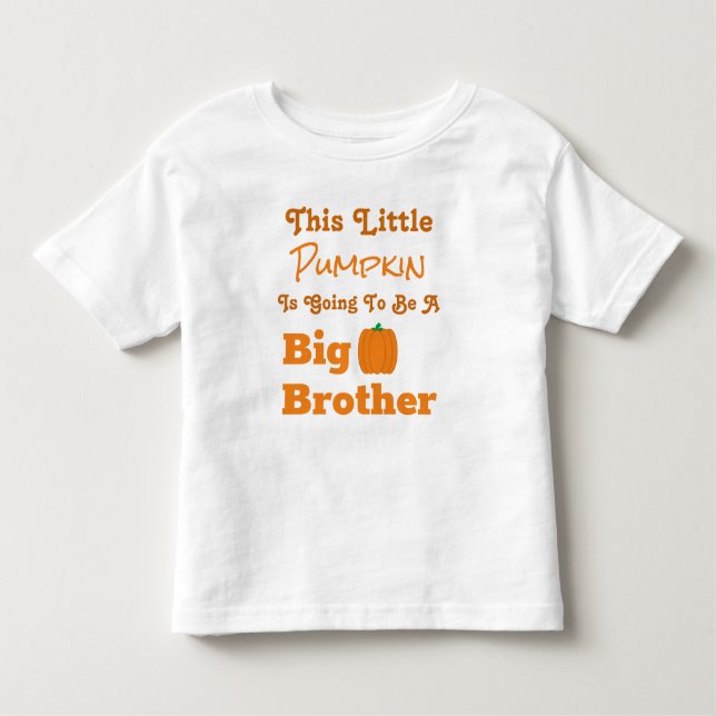 Pumpkin Big Brother T-Shirt (Front)