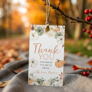 Pumpkin Birthday Favor Tag