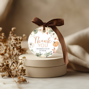 Pumpkin Birthday Favor Tag