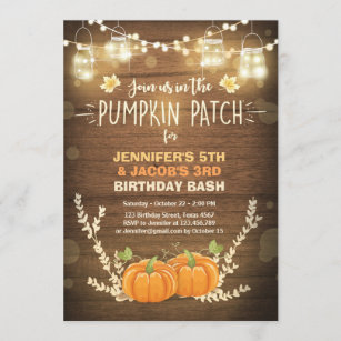 pumpkin patch invitation wording