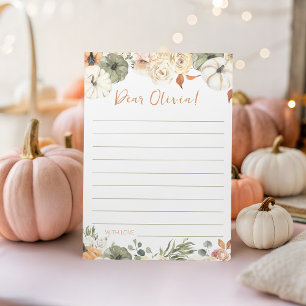 Pumpkin Birthday Time Capsule Card
