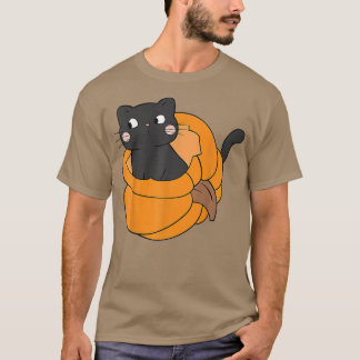 Pumpkin Black Cat Fall Autumn Thanksgiving Cats Lo T-Shirt