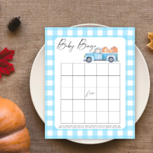 Pumpkin blue truck - Baby Bingo game