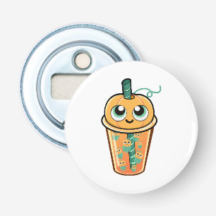 Pumpkin Boba Jellyfish Bottle Opener