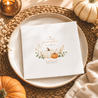 Pumpkin Boho Autumn Baby Shower Party Napkins