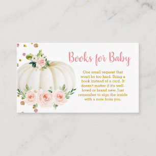 Pumpkin books for baby  enclosure card