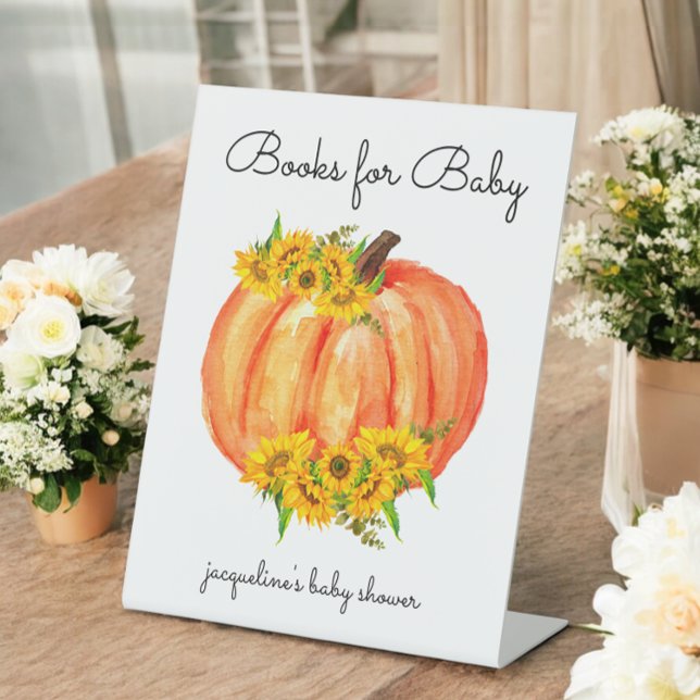 Pumpkin Books for Baby  Pedestal Sign (Creator Uploaded)