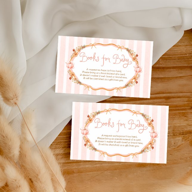Pumpkin Books for Baby Ticket Enclosure Card (Creator Uploaded)
