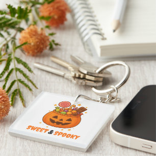 Pumpkin Bucket Full of Sweet - Halloween Keychain