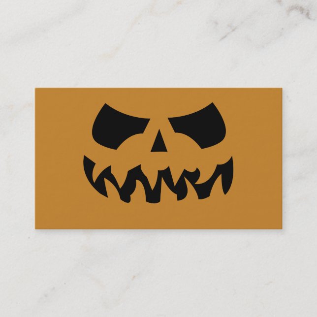Pumpkin business cards (Front)