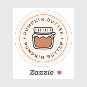 Pumpkin butter jar homemade spread aesthetic sticker
