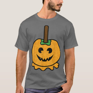 Pumpkin Candy Apple Jack O Lantern Halloween T-Shirt