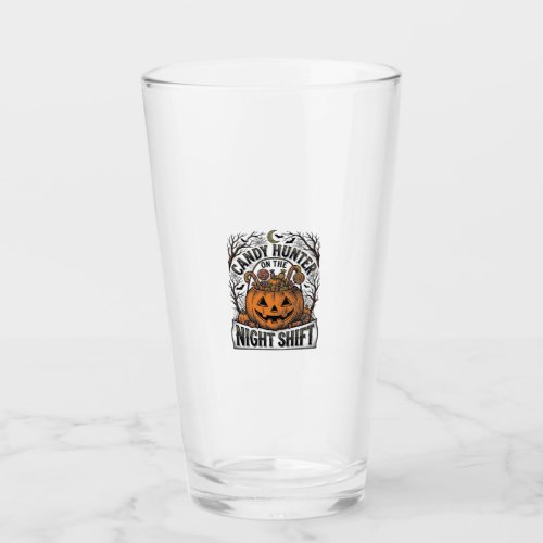 Pumpkin Candy Bucket Vintage Halloween Engraving D Glass