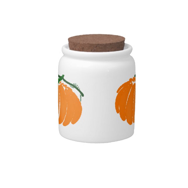 Pumpkin Candy Jar (Front)