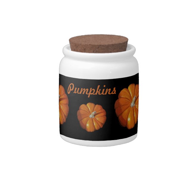 Pumpkin Candy Jars (Right)