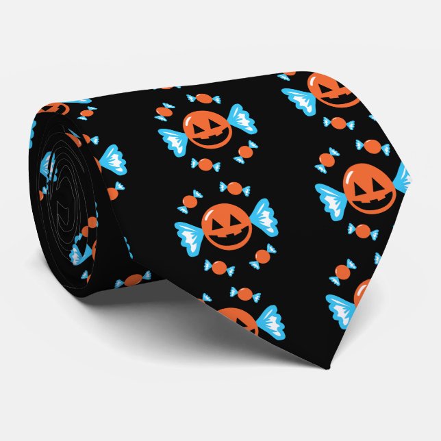 Pumpkin Candy Tie (Rolled)