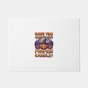 Pumpkin Carols Halloween Witch Hat Jack Lantern Ba Doormat
