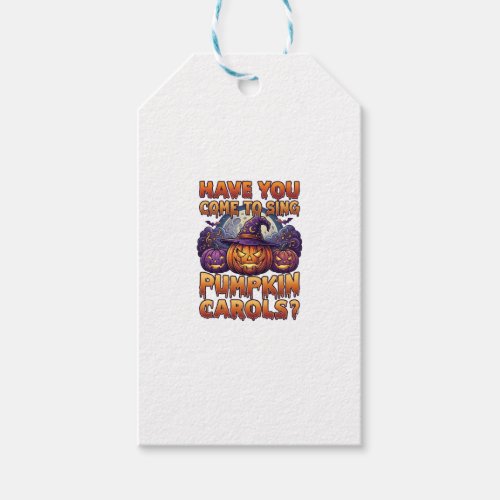Pumpkin Carols Halloween Witch Hat Jack Lantern Ba Gift Tags