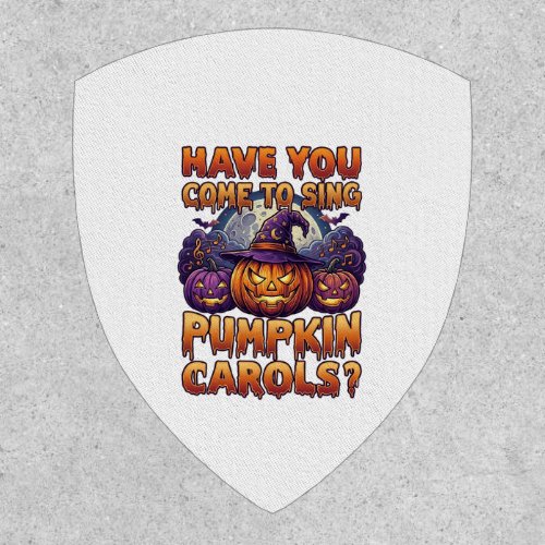 Pumpkin Carols Halloween Witch Hat Jack Lantern Ba Patch