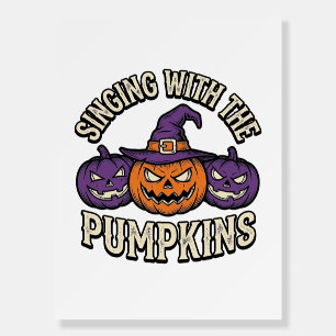Pumpkin Carols Shirt Vintage Halloween Choir Pumpk Foam Board