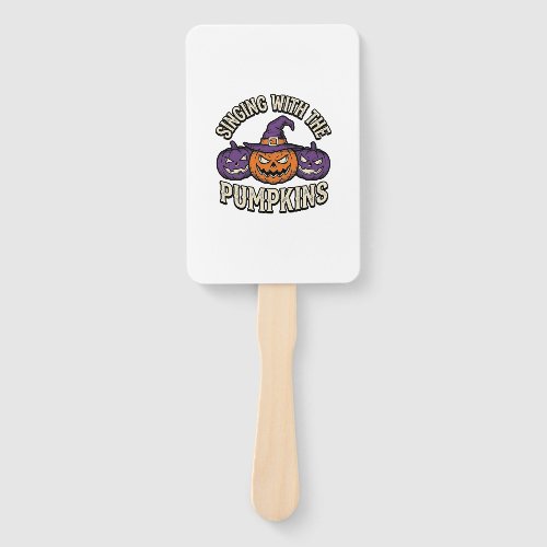 Pumpkin Carols Shirt Vintage Halloween Choir Pumpk Hand Fan