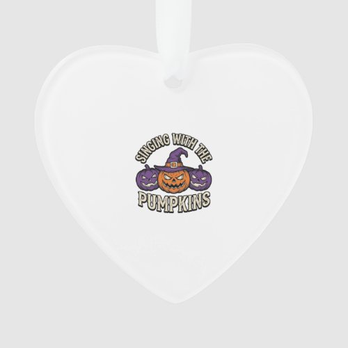 Pumpkin Carols Shirt Vintage Halloween Choir Pumpk Ornament