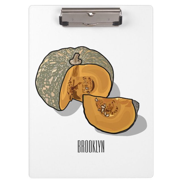 Pumpkin cartoon illustration  clipboard (Front)