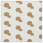 Pumpkin cartoon illustration fabric