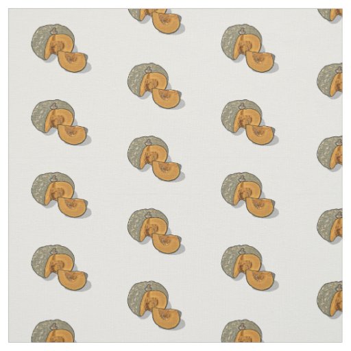 Pumpkin cartoon illustration fabric