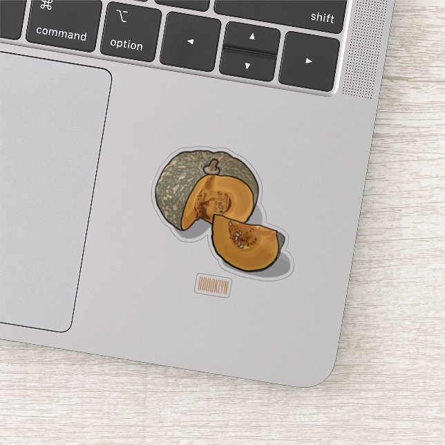 Pumpkin cartoon illustration sticker (Detail)