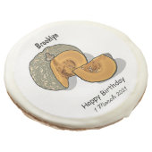 Pumpkin cartoon illustration sugar cookie (Angled)