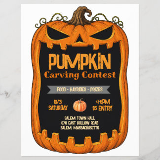 Pumpkin Carving Contest Flyer