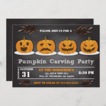 Pumpkin Carving Halloween Cute Spooktacular Party